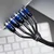 FORCELL USB-C–USB-C kabel Forcell F-Energy QC4.0 PD 5A 100 W Gradient, 1 m, C357, črn, 0INT