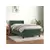 VIDAXL Box spring postelja z vzmetnico temno zelen 90x190 cm