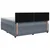 vidaXL Postelja boxspring z vzmetnico Temno siva 180 x 200 cm Žamet