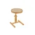 Hanah Home pomoćni sto Opus Yuvarlak 40, 40 cm, hrast / travertin