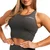GymBeam Ženski sportski top BEAT Charcoal