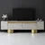 Hanah Home TV Komoda Bohem, 180x50x30 cm, Sivo-Zlatne boje