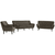 CHESTERFIELD SOFA tekstil siva, crna