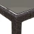 Stol za vrt Smeđa 190 x 90 x 75 cm poliratan