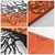 Murmure des Feuilles -1 - Red, Black RedBlack Decorative Wooden Wall Accessory