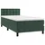Vidaxl Box spring postelja z vzmetnico temno zelena 80x200 cm žamet