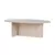 Nordure Klub sto Orba, 120x40x65 cm, Krem