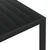 Vidaxl Vrtna miza črna 185x90x74 cm aluminij in WPC