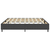 Den Posteljni okvir boxspring sivo blago 200x200 cm