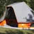 Tipi šator s krovom Siva i narančasta 466 x 310 x 240 cm taft