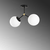 Opviq Damar 6331 Luster, Crno-beli