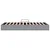 Krevet s od storage Svijetlo siva 90 x 190 cm tkanina
