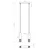 Sollux SL.1687 - Luster na sajli LAMI 2xGU10/10W/230V, beo