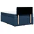 Vidaxl Box spring postelja z vzmetnico moder 120x200 cm blago