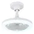 Globo 03680W - LED stropni ventilator LIDEA sa funkcijom prigušiva, LED/20W/230V, 3000-6500K, bela + daljinski upravljač