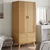 Vidaxl Garderobna omara OLDEN rjava 76,5x53x172 cm trdna borovina