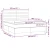 Vidaxl Box spring postelja z vzmetnico modra 160x200 cm blago