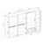 Hanah home Ormar Kale 315x210x52cm Belo-Crni