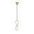 Opviq Luster Ring-13433, 41-127cm, 3xE14, 40W, Zlatne boje