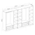 Hanah Home Garderober Kale-2220, 315x190x52 cm, Beli