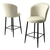 Hanah Home Set barskih stolica Fora, 6 komada, Krem-crni