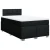 vidaXL Box spring postelja z vzmetnico črna 120x190 cm blago