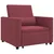 Sofa na razvlačenje Singl boja crnog vina 90 x 165 x 87 cm