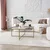 Hanah Home Klub sto Sun S411 85x35x85cm Zlatni