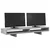 Stalak za monitor boja betona 100x27x15 cm konstruirano drvo