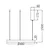Braytron LED LED visilica BRY-BELLA-SLP-PD-OKRUGLA-BLC-36W-3U1-IP20