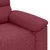 vidaXL Dvosed vinsko rdeč 180x81x84 cm blago