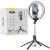 Selfie Ring Aura Blavec LED Ring 25cm + stativ + daljinski upravljač - 230 cm (RLP55-TRB23) crni