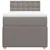 Vidaxl Box spring postelja z vzmetnico taupe 90x200 cm blago