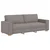 Sofa 3 pcs Sivo-smeđa 220 x 80 x 84 cm Platnasta tkanina