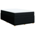 VIDAXL Box spring postelja z vzmetnico črn 120x200 cm blago