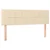 Vidaxl Box spring postelja z vzmetnico krem 140x190 cm blago