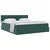 Krevet s od storage s madracem Tamnozelena 90 x 200 cm