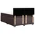 Vidaxl Box spring postelja z vzmetnico temno rjava 160x200 cm blago