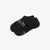 Nogavice Footshop Invisible Socks 3-Pack Black 36-38