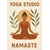 PLAKAT Joga za domači studio 30x40 cm meditacija