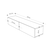HANAH HOME TV polica Francy 135 Sapphire Oak White