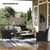 Songmics Vrtni garnitura 565x545x815 cm rjava