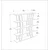 Hanah Home Polica za kuću Adar, 120x120x25 cm, Belo-Crna