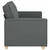 Vidaxl Dvosed Temno siv 160x78x84 cm blago