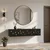 Hanah Home komoda Moka 120, 120 cm, antracit / zlatna