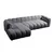 Atelier del Sofa Ugaona garnitura na razvlačenje N-Line Left, 265 x 185 x 95 cm, Tamnosiva