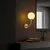 Opviq Zidna lampa Sferis-15030, 15x26x35cm, IP20, Zlatno-bela boje