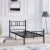 Hanah Home Ram za krevet Akin, 90x200 cm,Crni