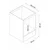 Hanah Home kuhinjski element za ugradnu rernu Pk06PK, 60 cm, bor