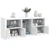 Komoda s LED svjetlima bijela 181,5x37x67 cm